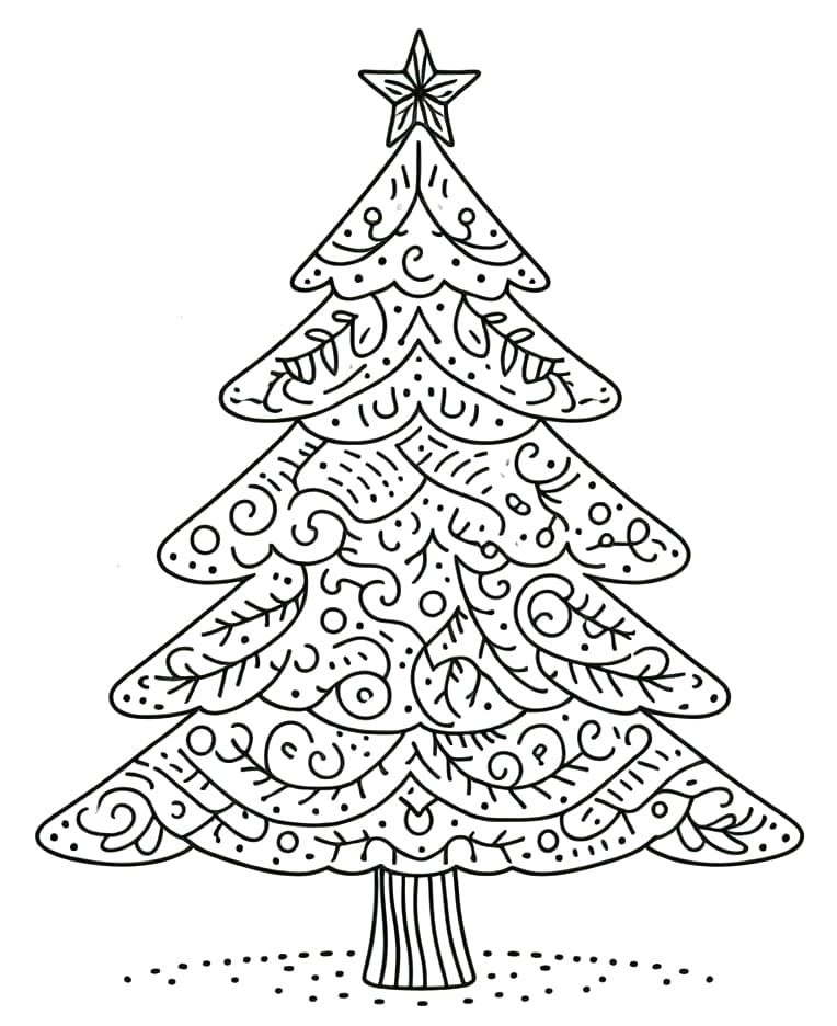Cây Thông Noel Dưới Tuyết