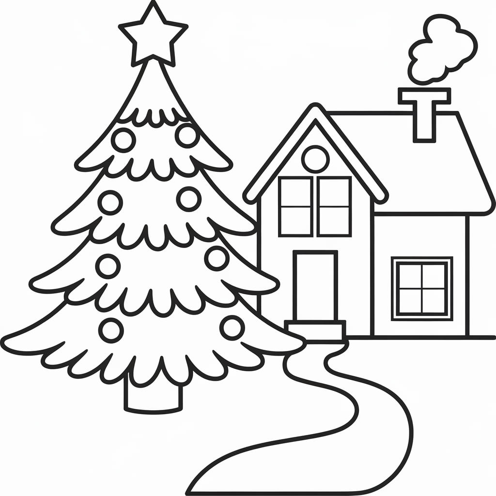 Cây Thông Noel Và Ngôi Nhà