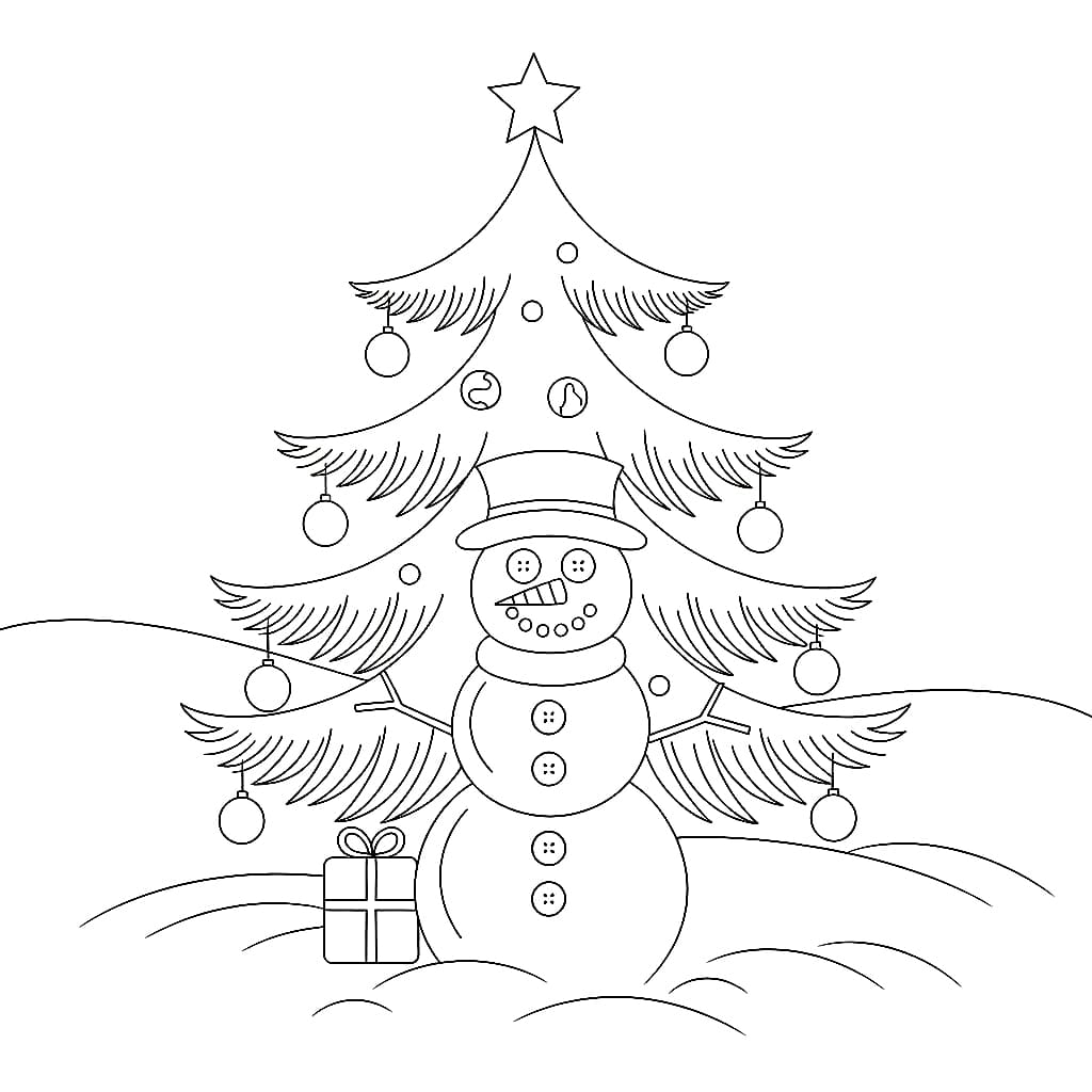 Cây Thông Noel Và Người Tuyết