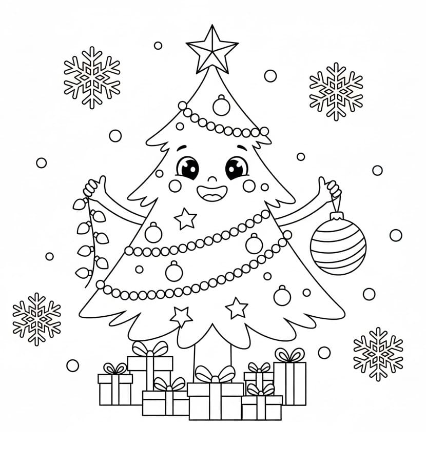 Cây Thông Noel Vui Vẻ