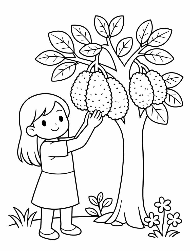 Cô Bé và Cây Mít