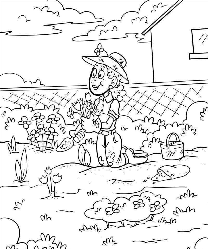 Cô Gái Trong Vườn Hoa