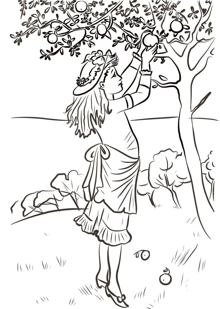 Cô Gái và Cây Táo