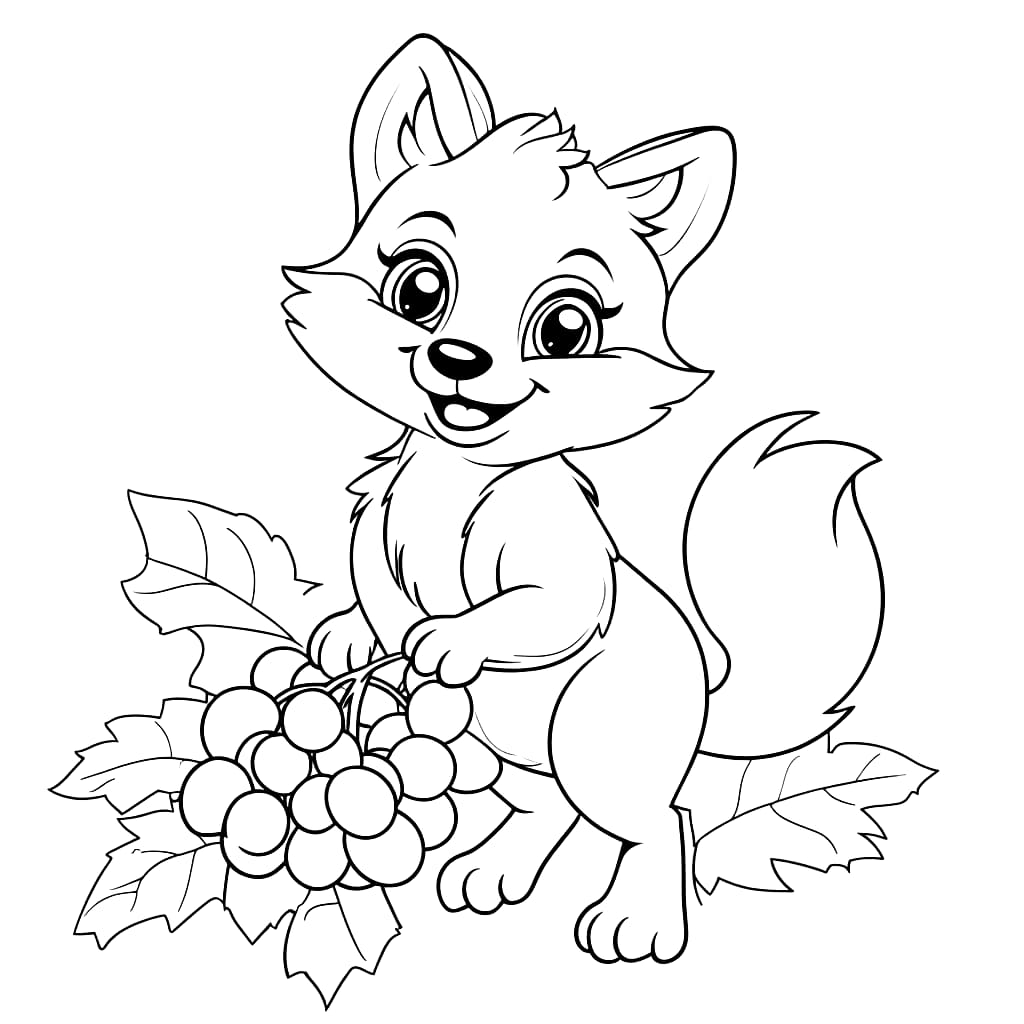 Con Cáo Cầm Chùm Nho