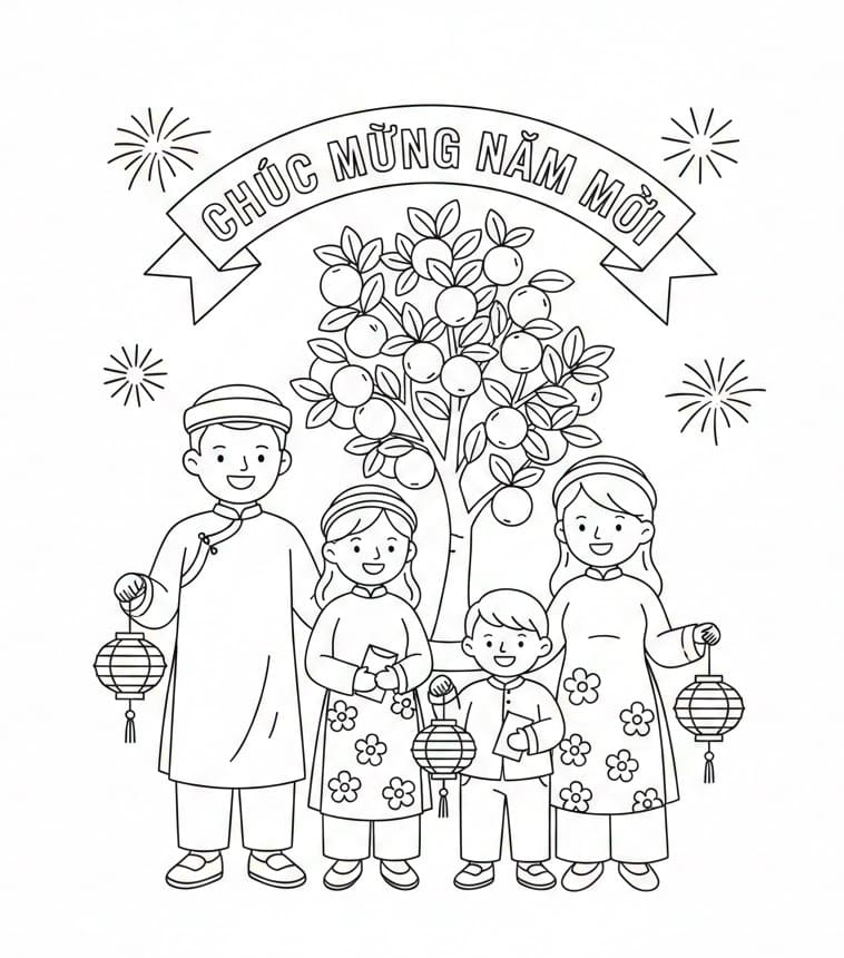 Gia Đình Và Cây Quất