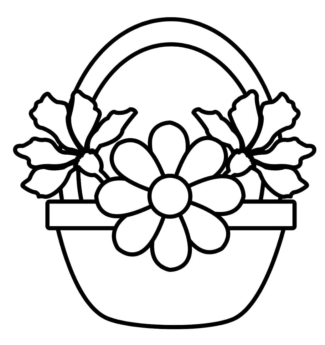 Giỏ Hoa Đơn Giản và Đẹp