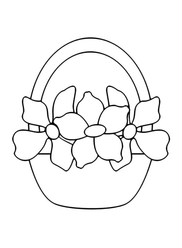 Giỏ Hoa Đơn Giản