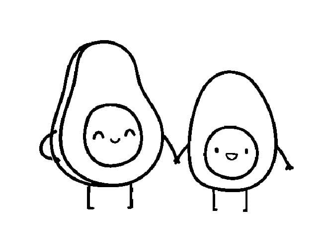 Hai Quả Bơ Dễ Thương