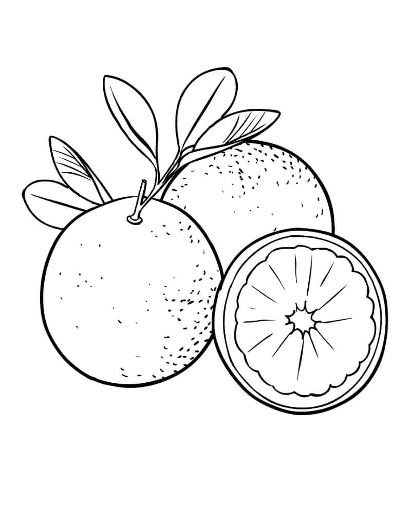 Hai Quả Cam và Nửa Quả Cam