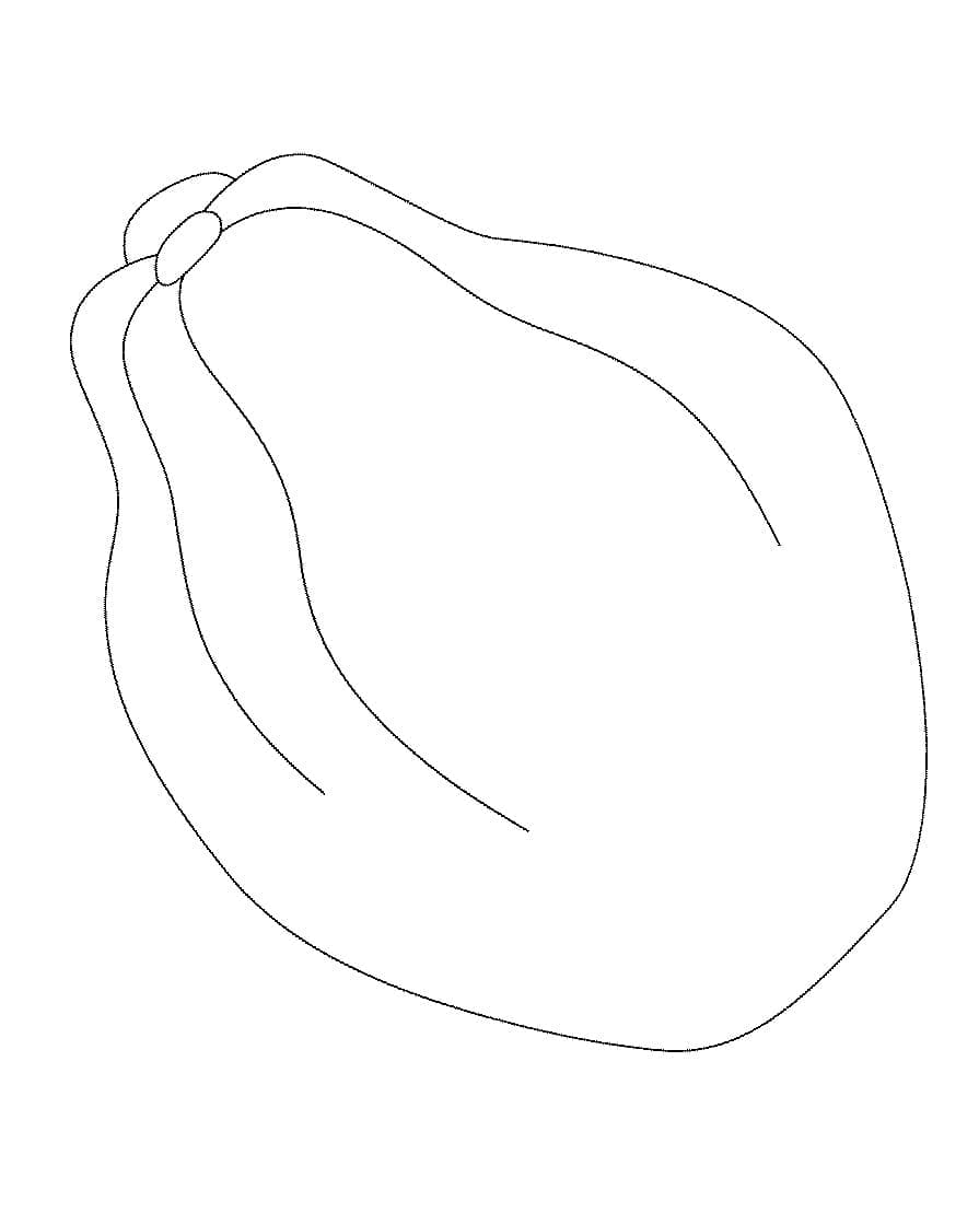 Hình Quả Đu Đủ Đơn Giản