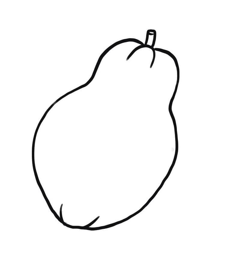 Hình Vẽ Quả Đu Đủ
