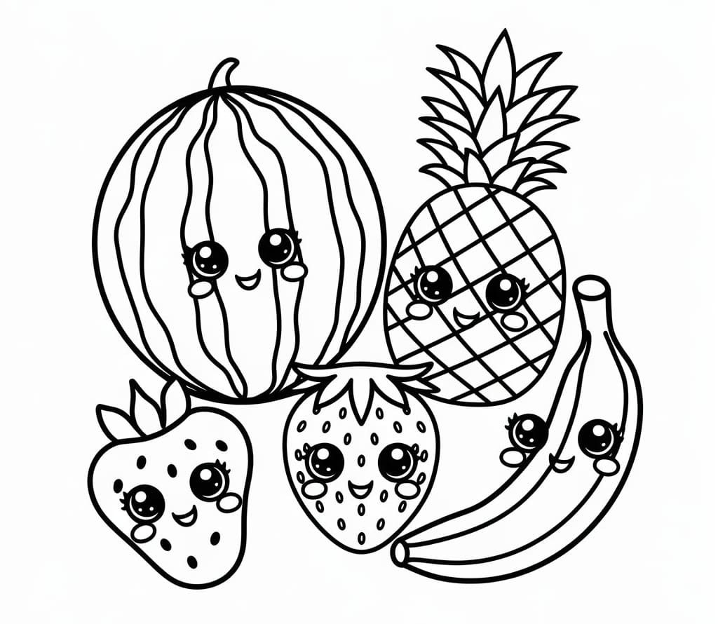 Hoa Quả Đáng Yêu Mỉm Cười