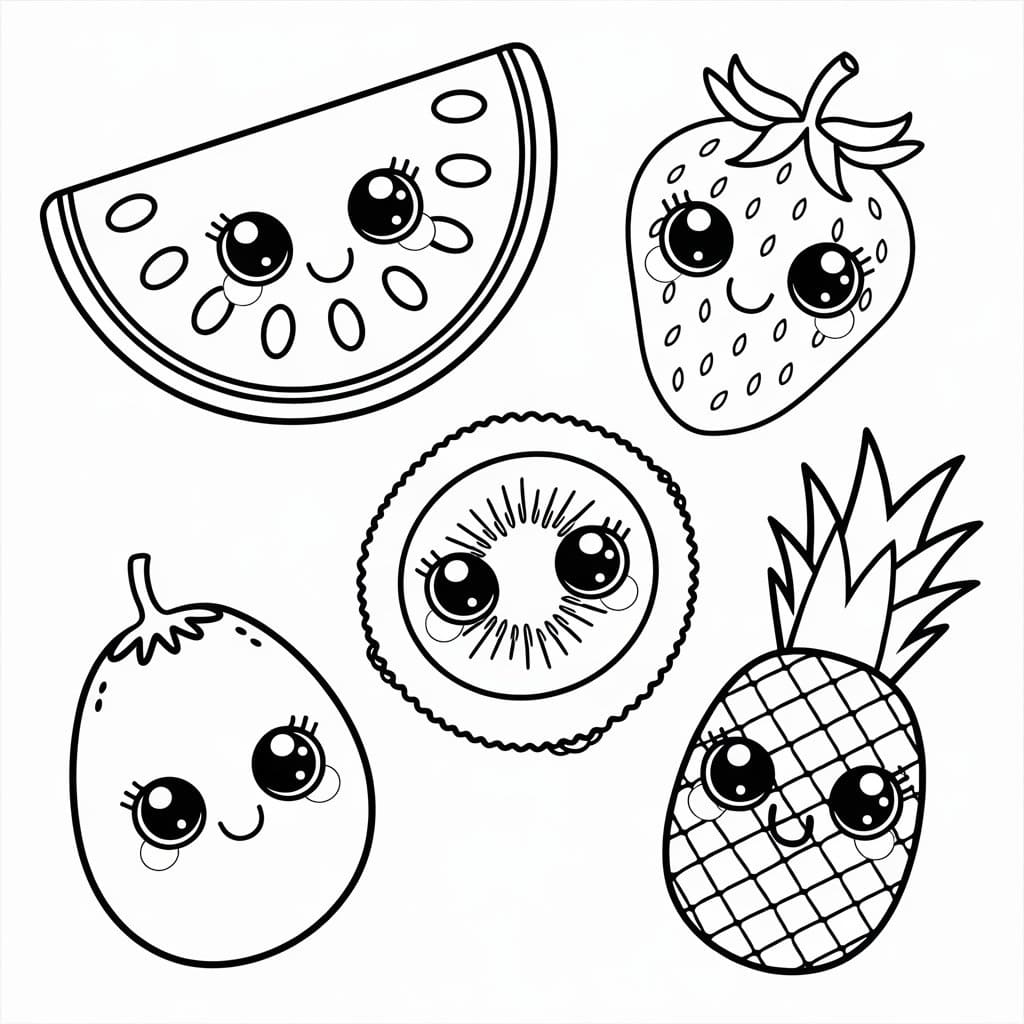 Hoa Quả Đáng Yêu và Cute