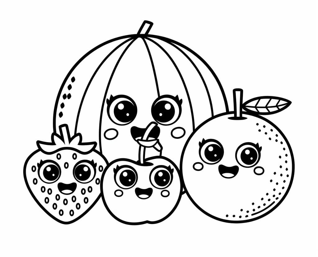 Hoa Quả Đáng Yêu Và Vui Vẻ