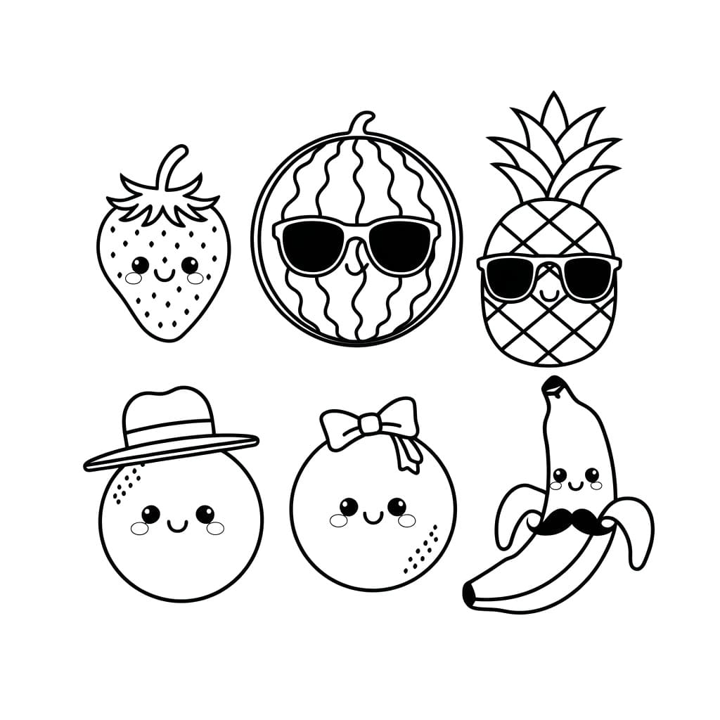 Hoa Quả Vui Nhộn Đáng Yêu