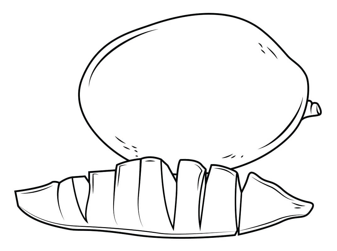 Một Quả Xoài Và Lát Xoài