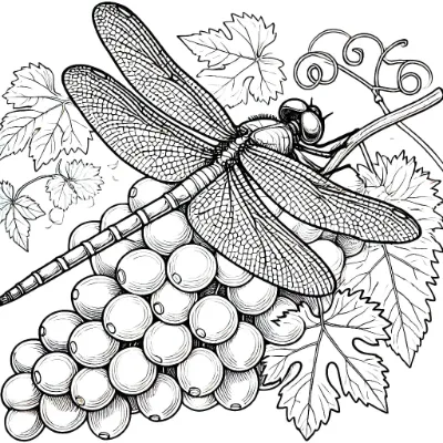 Nho Và Chuồn Chuồn