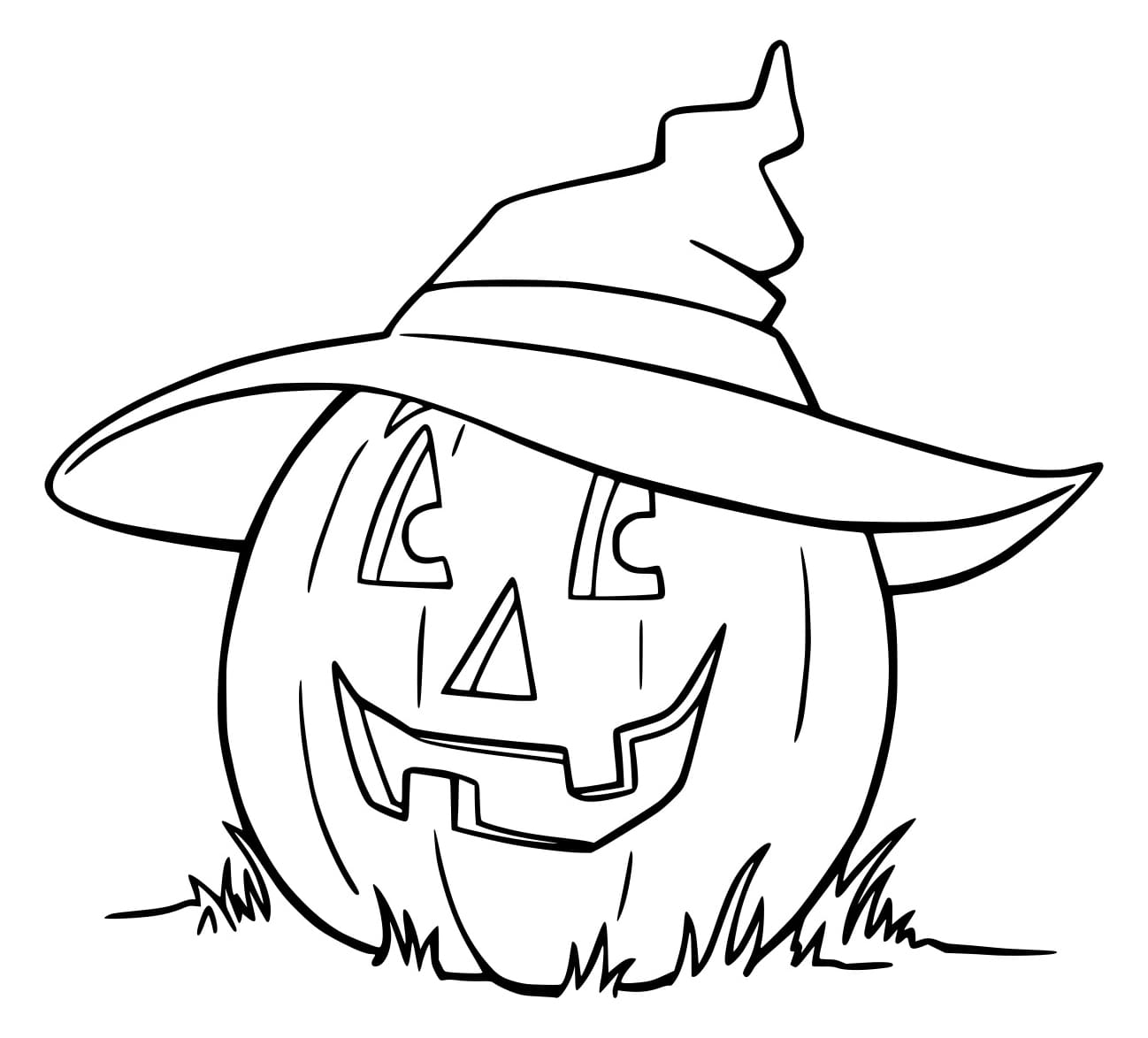 Quả Bí Ngô Halloween Đội Mũ