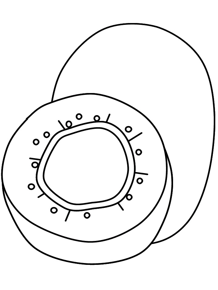 Quả Kiwi Cắt Đôi