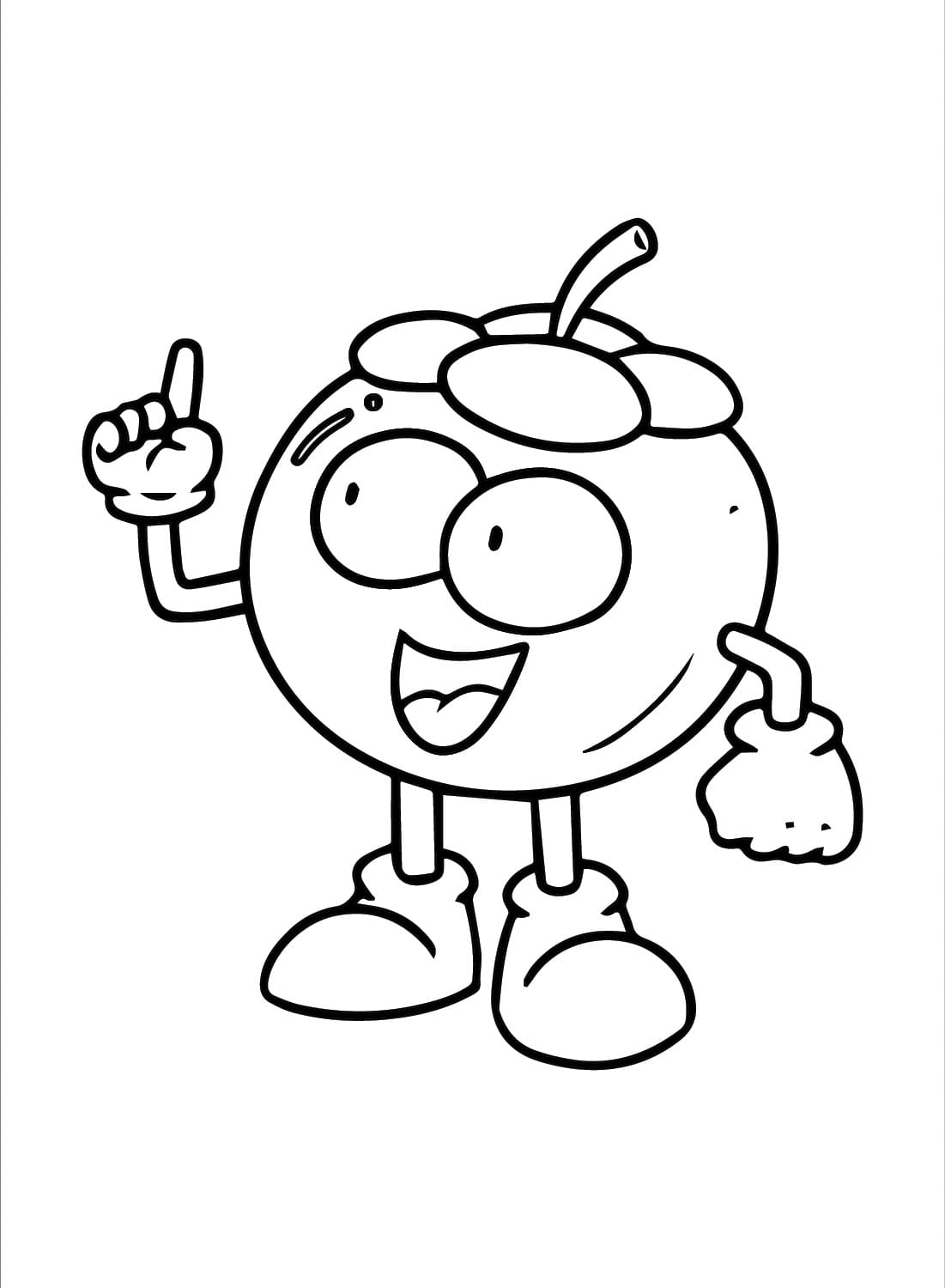 Quả Măng Cụt Hoạt Hình