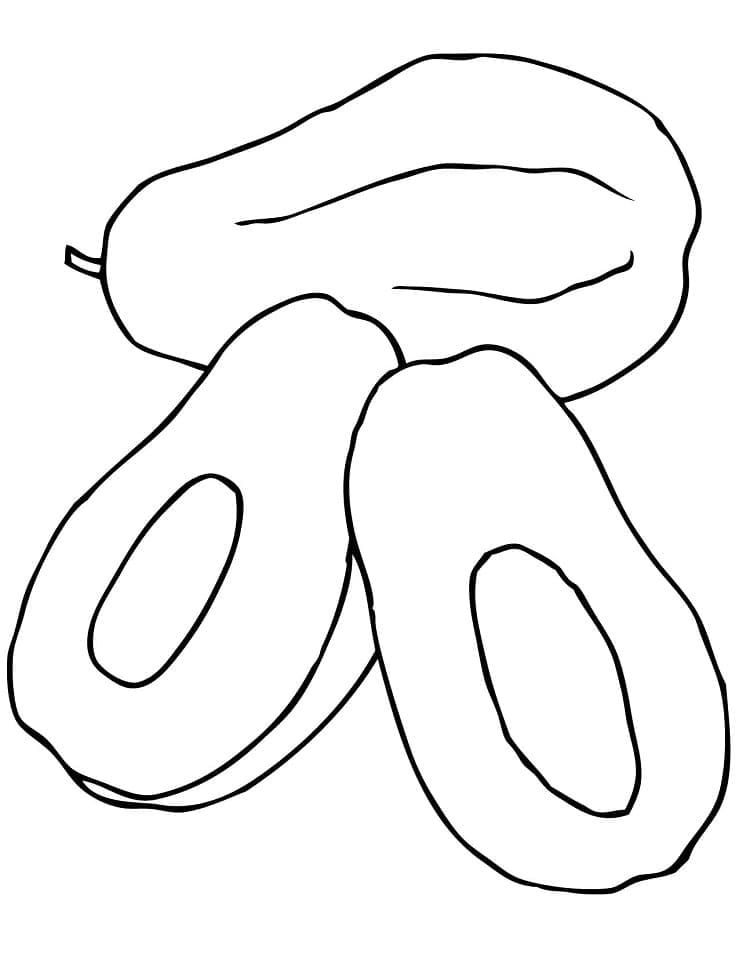 Tô Màu Quả Đu Đủ