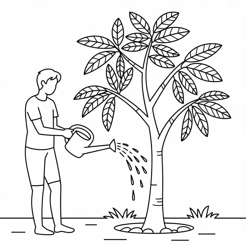 Tưới Nước Cho Cây Xoài