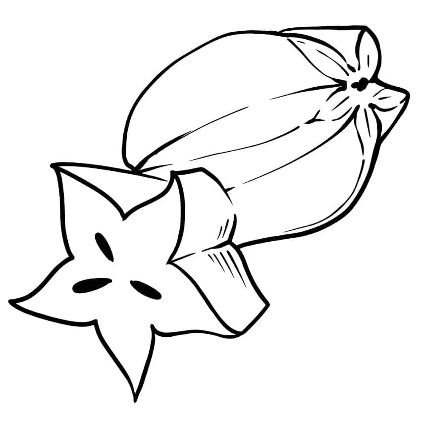 Vẽ Hình Quả Khế