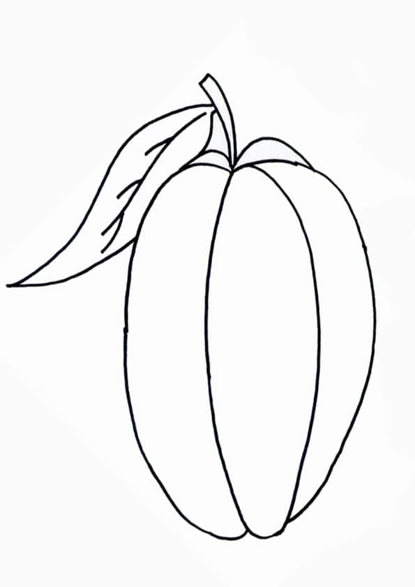 Vẽ Quả Khế Đơn Giản