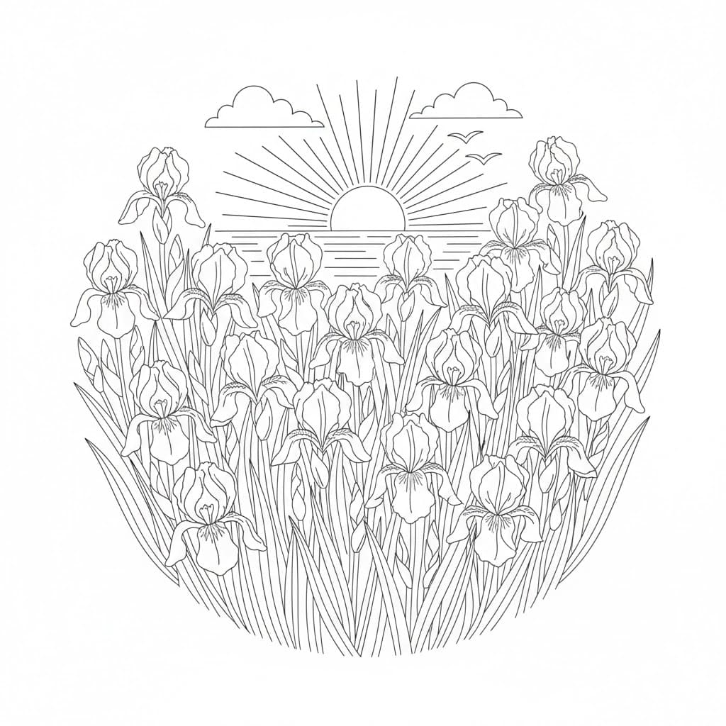 Vườn Hoa Đối Xứng