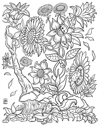 Vườn Hoa và Bọ Rùa