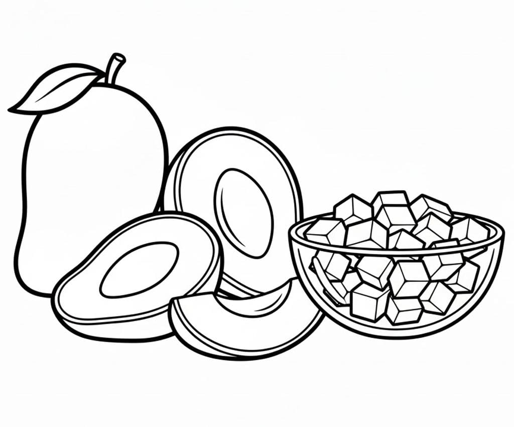 Tô Màu Quả Xoài