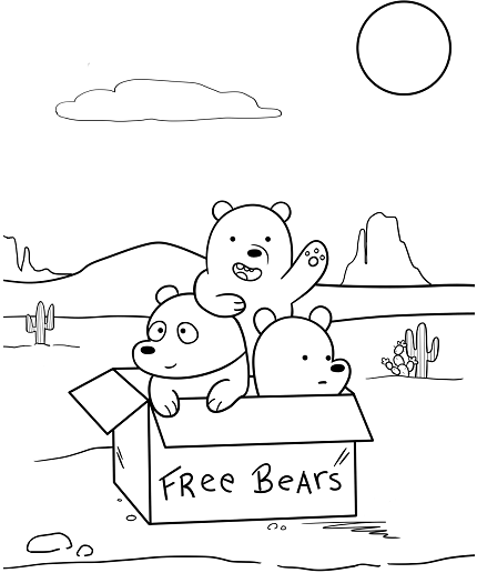 3 chú gấu ở trong hộp