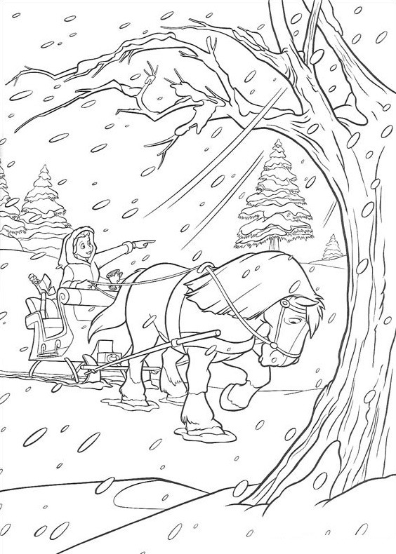 belle trong bão tuyết