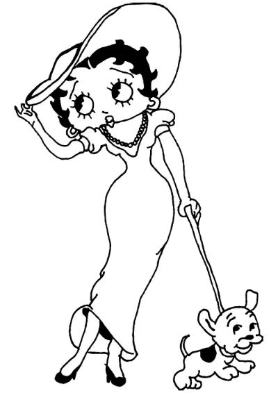 betty boop đi dạo phố