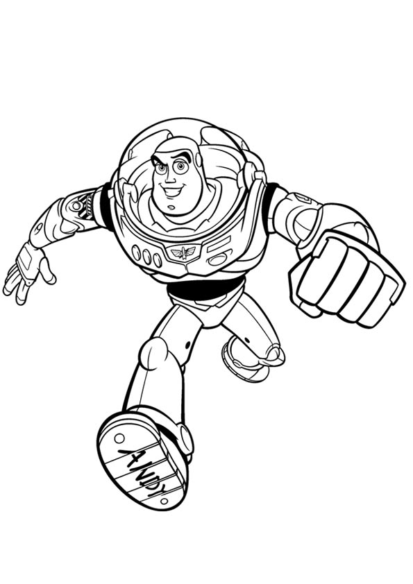 buzz lightyear đang chạy