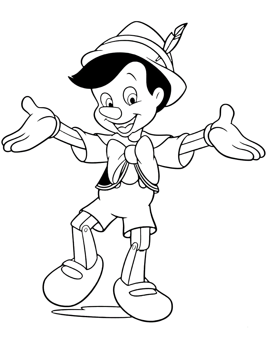 cậu bé pinocchio vui vẻ