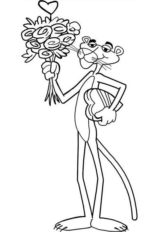 chú báo hồng vào ngày valentine