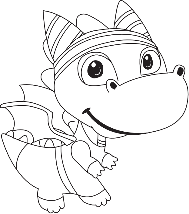 con rồng nhỏ bé vui vẻ