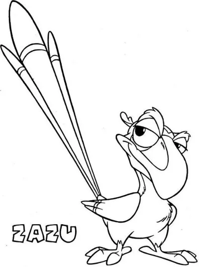 con vẹt zazu trong vua sư tử