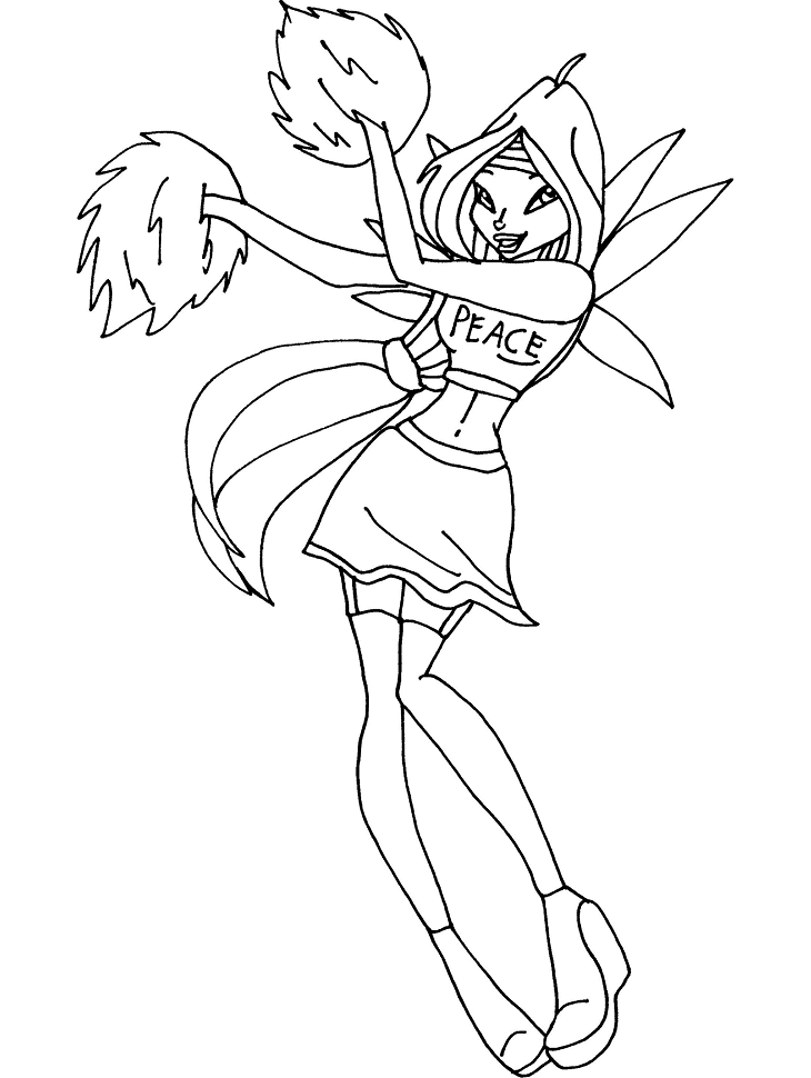 flora cổ động viên