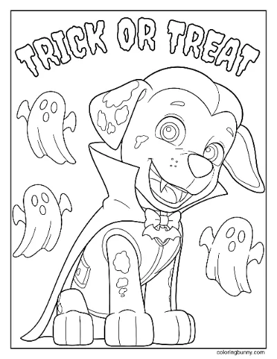 Trang Tô Màu Halloween Marshall