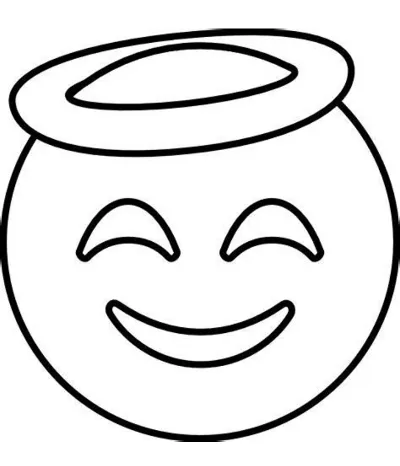 khuôn mặt cười với hào quang