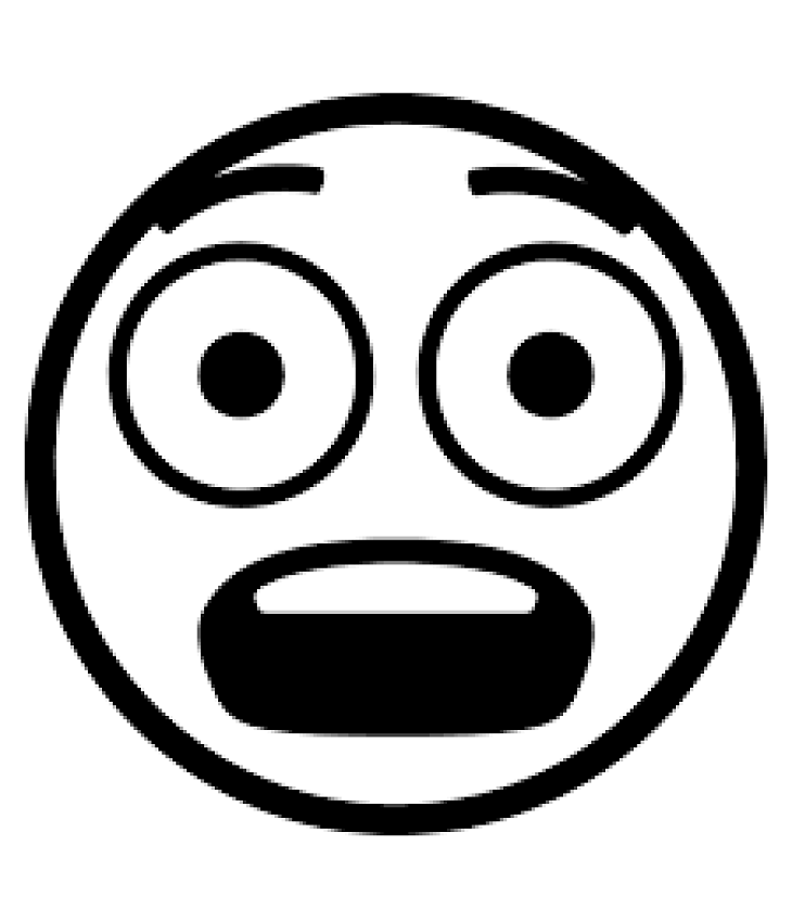 khuôn mặt hoảng sợ