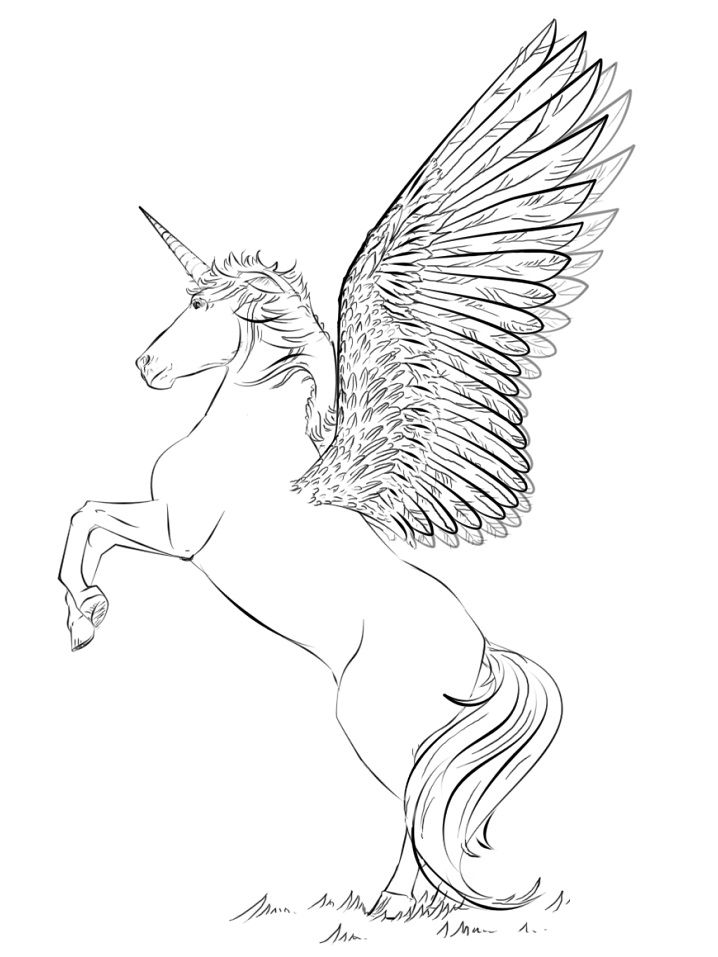 kỳ lân với đôi cánh