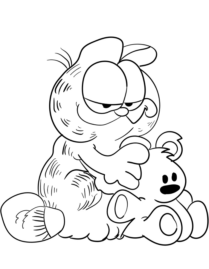 Tô Màu Chú Mèo Garfield