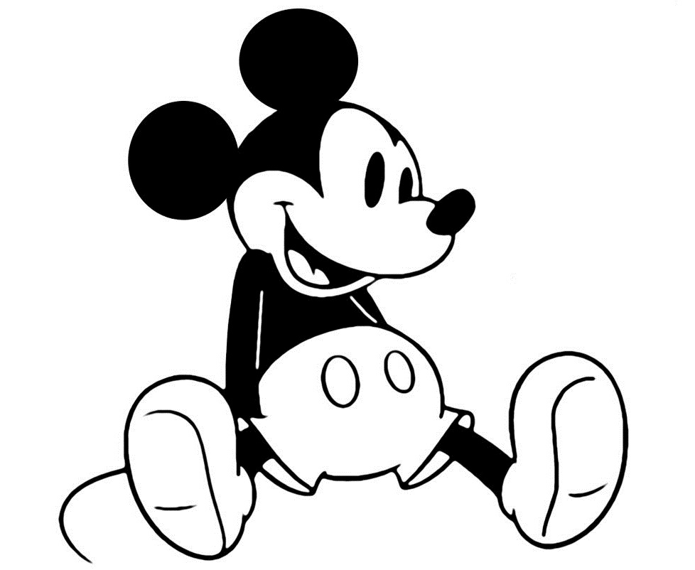 Mickey Mouse Coloring Page Classic Mickey Mouse Coloring Pages Disneyclips