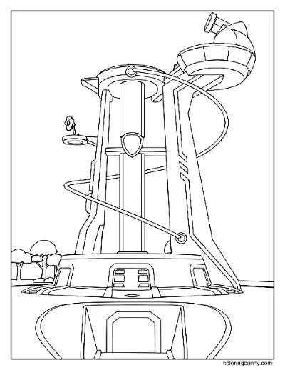 Trang Tô Màu Tháp Quan Sát Mighty