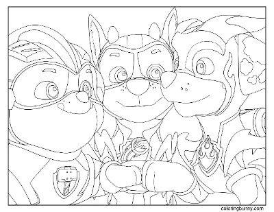 Trang Tô Màu Mighty Pups