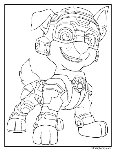 Trang Tô Màu Mighty Pups Rocky