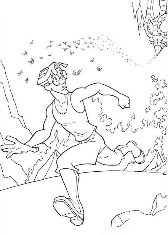 milo đang chạy trốn đàn ong